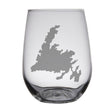 Load image into Gallery viewer, Newfoundland Map Engraved Glasses