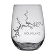 Load image into Gallery viewer, Nolin Lake (KY) Map Engraved Glasses
