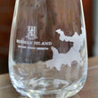 Load image into Gallery viewer, Norman Island BVI Map Engraved Glasses