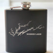 Load image into Gallery viewer, Norris Lake (TN) Engraved Stainless Steel Flask - 6 oz.