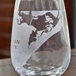 Load image into Gallery viewer, Ocean City (NJ) Map Engraved Glasses