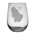 Load image into Gallery viewer, Ossipee Lake Map Engraved Glasses