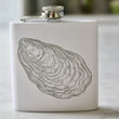 Load image into Gallery viewer, Oyster Engraved Stainless Steel Flask - 6 oz.