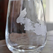 Load image into Gallery viewer, Prince Edward Island (PEI) Map Engraved Glasses