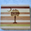 Load image into Gallery viewer, Palmetto & Crescent Moon Engraved Wooden Serving Board & Bar Board