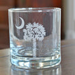 Load image into Gallery viewer, Palmetto & Crescent Moon Engraved Glasses
