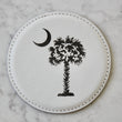 Load image into Gallery viewer, Palmetto & Moon Coaster Set (Slate or Leatherette)