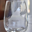 Load image into Gallery viewer, Peaks Island Map Engraved Glasses