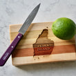 Load image into Gallery viewer, Peaks Island Map Engraved Wooden Serving Board & Bar Board