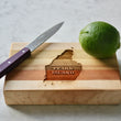 Load image into Gallery viewer, Peaks Island Map Engraved Wooden Serving Board & Bar Board