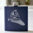 Load image into Gallery viewer, Pelican Engraved Stainless Steel Flask - 6 oz.