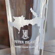 Load image into Gallery viewer, Peter Island BVI Map Engraved Glasses