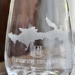 Load image into Gallery viewer, Peter Island BVI Map Engraved Glasses