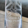 Load image into Gallery viewer, Pickleball Engraved Glasses - "I Have a Dinking Problem"