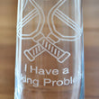 Load image into Gallery viewer, Pickleball Engraved Glasses - "I Have a Dinking Problem"