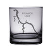 Load image into Gallery viewer, Pickwick Lake (AL) Engraved Map Glasses