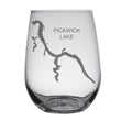 Load image into Gallery viewer, Pickwick Lake (AL) Engraved Map Glasses