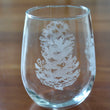 Load image into Gallery viewer, Pinecone Engraved Glasses