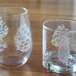 Load image into Gallery viewer, Pinecone Engraved Glasses