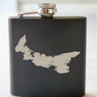 Load image into Gallery viewer, Prince Edward Island Engraved Stainless Steel Flask - 6 oz.