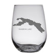 Load image into Gallery viewer, Rainbow Lake (Maine) Map Engraved Glasses