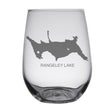 Load image into Gallery viewer, Rangeley Lake (Maine) Map Engraved Glasses