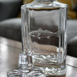 Load image into Gallery viewer, Redfish Engraved Whiskey Decanter - 26oz Square Crystal Decanter with Stopper