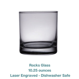Woods Hole Passage Map Engraved Glasses