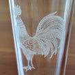 Load image into Gallery viewer, Rooster Engraved Glasses