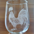 Load image into Gallery viewer, Rooster Engraved Glasses