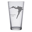 Load image into Gallery viewer, Rushford Lake (NY) Map Glasses