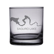 Load image into Gallery viewer, Saguro Lake (AZ) Map Engraved Glasses