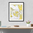 Load image into Gallery viewer, Strait ofJuan de Fuca - San Juan Islands Map - 1972 - Nautical Chart Print - Paper | Canvas | Metal