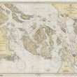Load image into Gallery viewer, San Juan Islands Map - 1933 - Nautical Chart Print - Paper | Canvas | Metal