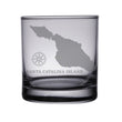 Load image into Gallery viewer, Santa Catalina Island Map Engraved Glasses