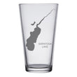 Load image into Gallery viewer, Saratoga Lake (NY) Map Engraved Glasses