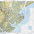 Load image into Gallery viewer, Savannah & Tybee Island Nautical Chart Sherpa Fleece Blanket