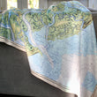 Load image into Gallery viewer, Savannah & Tybee Island Nautical Chart Sherpa Fleece Blanket