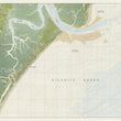 Load image into Gallery viewer, Sea Island Georgia Map 1979 (Landscape Orientation) - Nautical Chart Print - Paper | Canvas | Metal