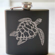 Load image into Gallery viewer, Sea Turtle Engraved Stainless Steel Flask - 6 oz.