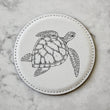 Load image into Gallery viewer, Sea Turtle Coaster Set (Slate or Leatherette)