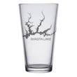 Load image into Gallery viewer, Shasta Lake (CA) Map Engraved Glasses