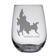 Load image into Gallery viewer, Shaver Lake (CA) Map Engraved Glasses