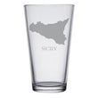 Load image into Gallery viewer, Sicily Map Engraved Glasses