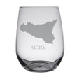 Load image into Gallery viewer, Sicily Map Engraved Glasses