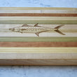 Load image into Gallery viewer, Spanish Mackerel Engraved Wooden Serving Board & Bar Board