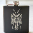 Load image into Gallery viewer, Spiny Lobster Engraved Stainless Steel Flask - 6 oz.
