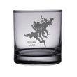 Load image into Gallery viewer, Squam Lake Map Engraved Glasses