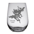 Load image into Gallery viewer, Squam Lake Map Engraved Glasses