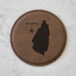 Load image into Gallery viewer, St Lucia Coaster Set (Slate or Leatherette)